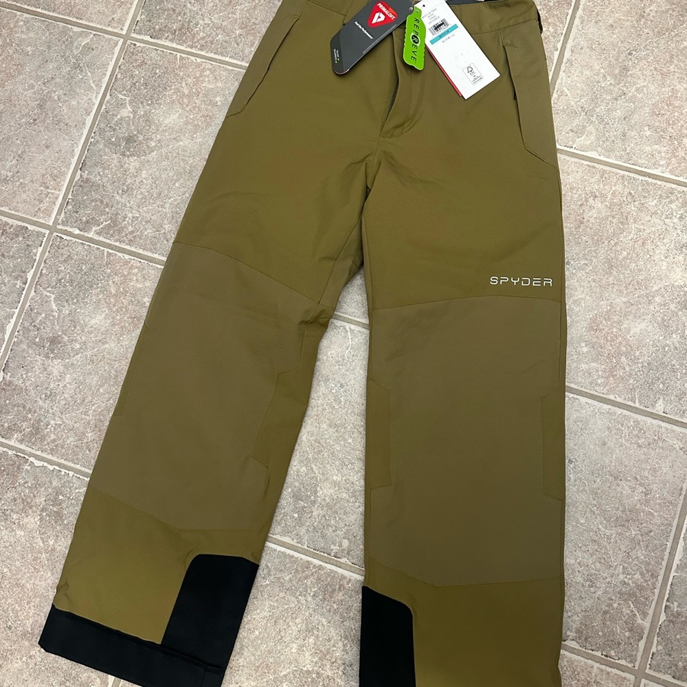 Spyder Boys' Action Pant in Olive with Black Accents